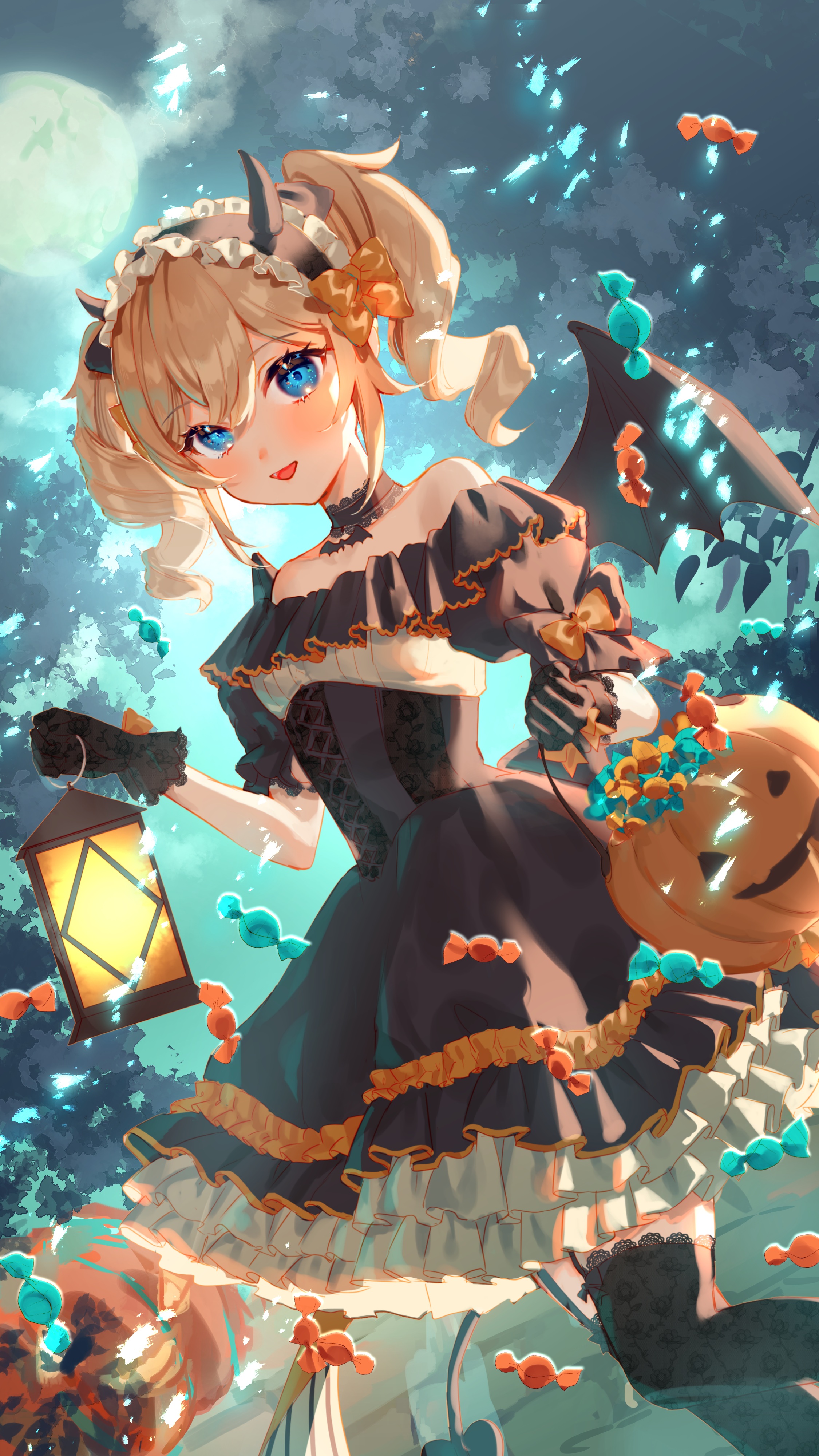 harushio-genshin-impact-barbara-genshin-impact-devil-dress-halloween